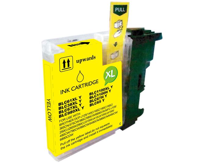 Brother Lc980/ Lc985/ Lc1100 Amarelo   Compativel