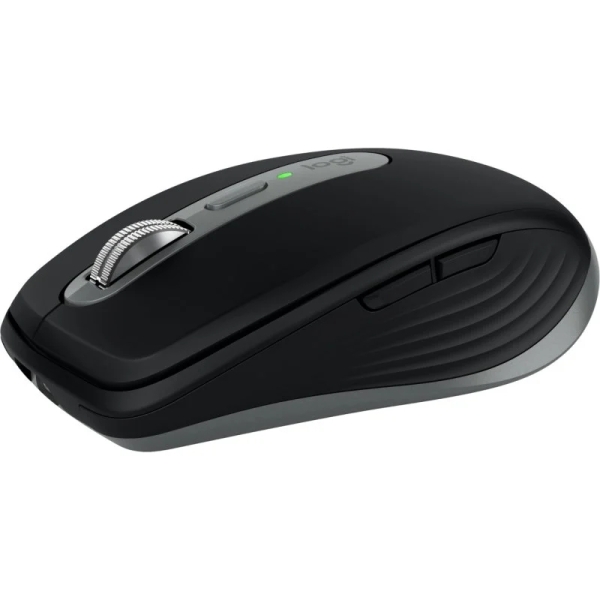 Rato Bluetooth Logitech MX Anywhere 3s 8000 dpi - Multidispositivo - Personalizações específicas para macOS - 5 botões - Utilização para destros - Preto/Cinzento