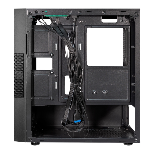 Caixa Unykach Aero C25 MicroATX - Fonte de alimentação de 500 W incluída - Suporta unidades de 3,5