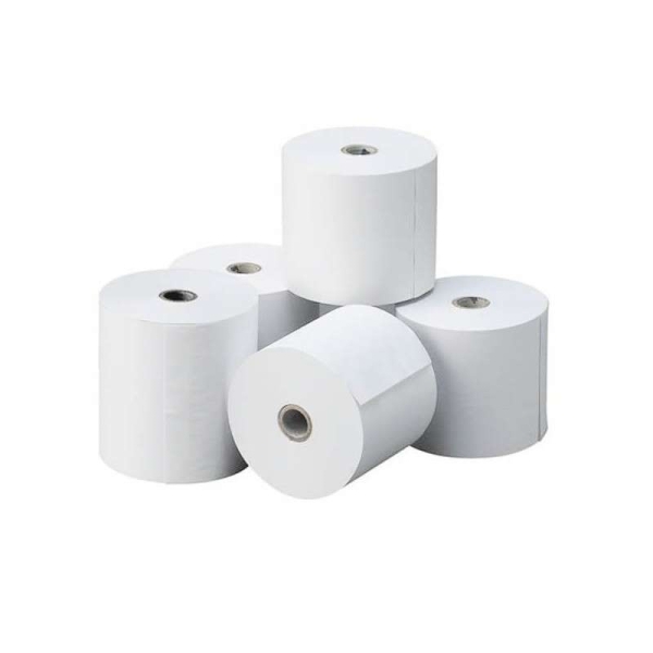 5 unidades - Rolo de papel térmico Oqonos 80x45x12 mm, livre de BPA, FSC