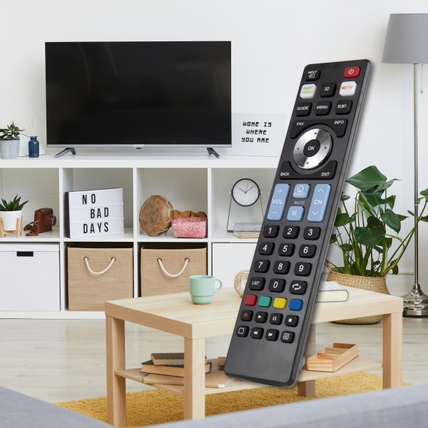 Controle remoto Ewent Smart TV - TVs LG, Samsung, Sony, Panasonic, Philips - Preto