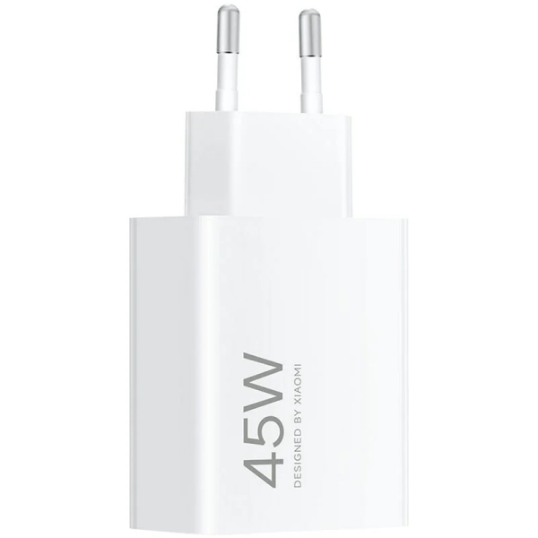 Carregador de parede Xiaomi QC3.0 de 45 W - USB-A - Carregamento rápido - Branco