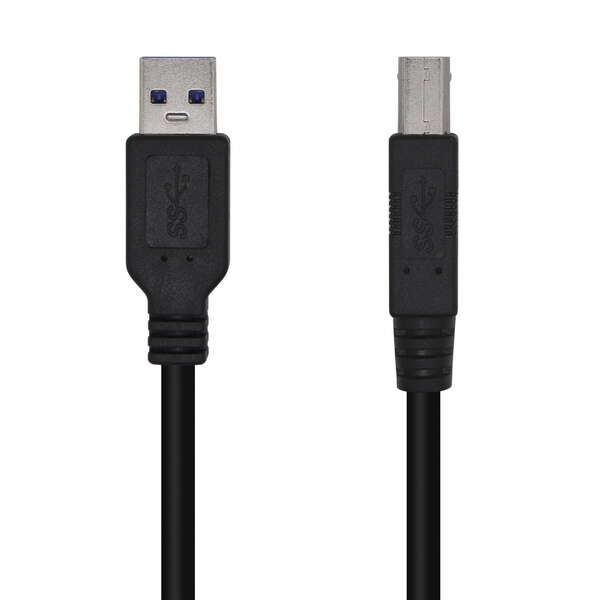 Aisens Cable USB 3.0 Impresora Tipo A/M-B/M - 2.0M - Cor Negro