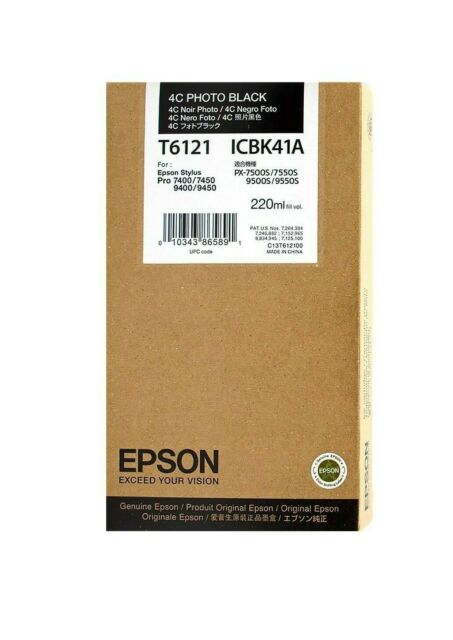 Epson T6121 Preto Photo  - C13T612100