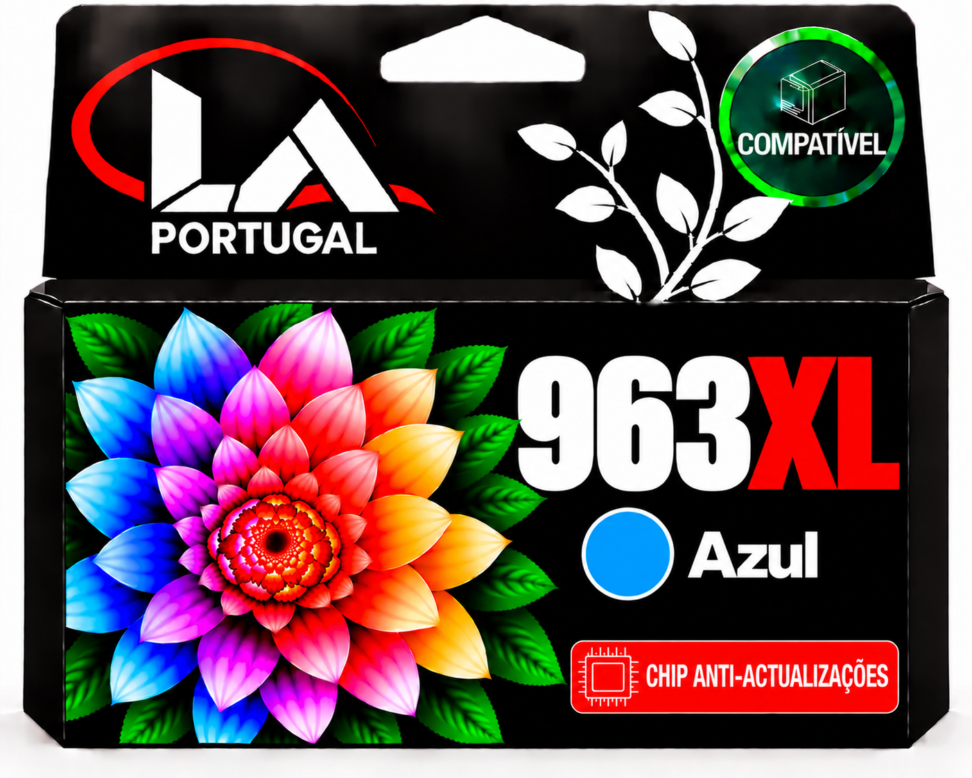 TINTEIRO COMPATIVEL COM HP 963XL - AZUL (Chip  contra actualizacões)