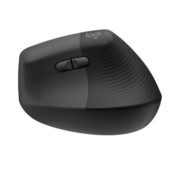 Rato Logitech Lift Vertical Bluetooth e USB sem fios 4000 dpi - 5 botões - Utilização para destros - Preto/Cinza