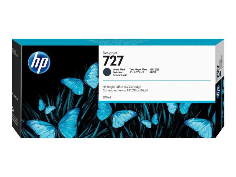 HP727 - Hpc1q12a	 Preto Mate 300 Ml 