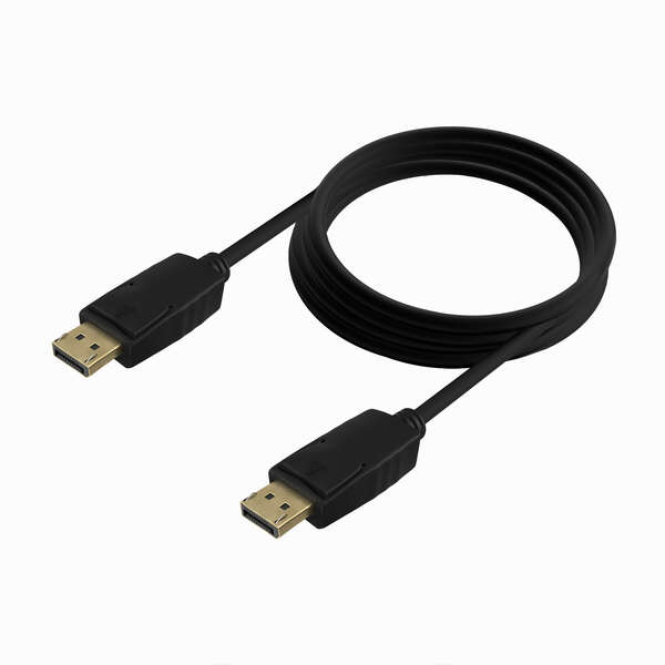 Cabo Aisens Displayport V1.2 CCS 4K a 60 Hz - DP/M-DP/M - 2,0 m - Cor preto