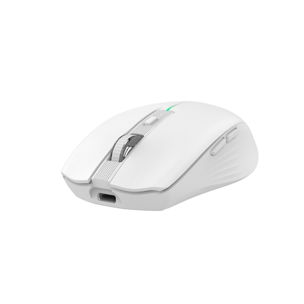 Rato sem fios para jogos Coolbox W01 1600 dpi - 6 botões - Iluminação RGB - Branco