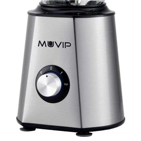 Liquidificador Muvip em Aço Inoxidável com Jarro em Vidro 1500W 1,5 Litros