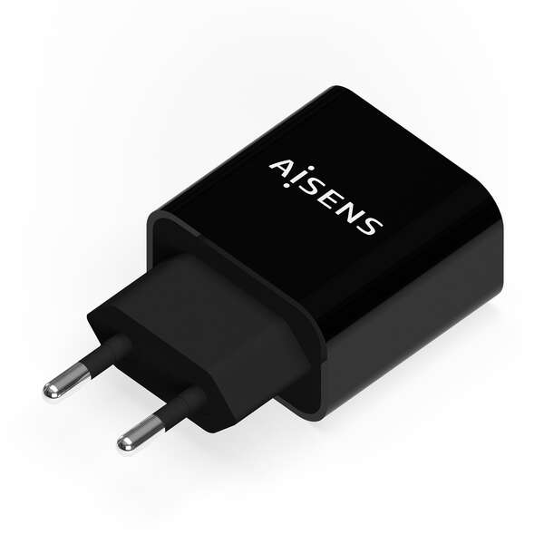 Carregador Aisens USB-C PD3.0 1 Porta 1xUSB-C - 20W - Cor Preto