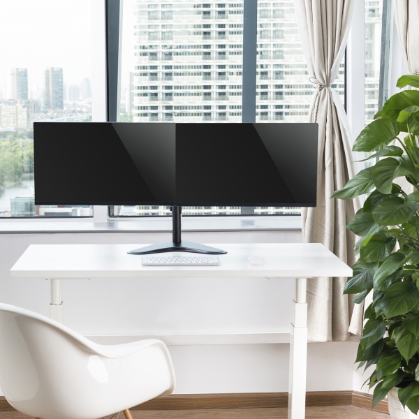 Suporte de secretária Ewent para 2 monitores até 32