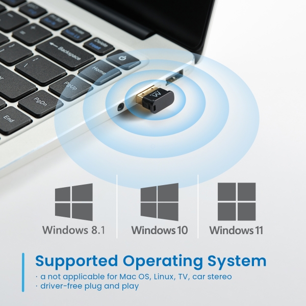 Receptor Bluetooth Ewent EW1085 Micro USB Classe 1 - Alcance de até 20 m - Preto