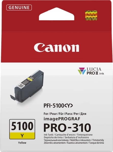 Canon PFI5100 Amarelo - PFI5100Y/ 6955C001
