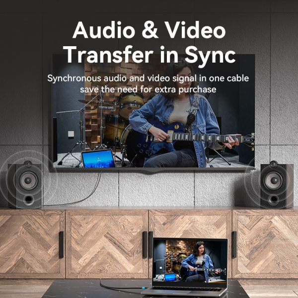 Vention Cabo HDMI Macho a HDMI Macho 2.0 4K - 0.75m - Cor Negro