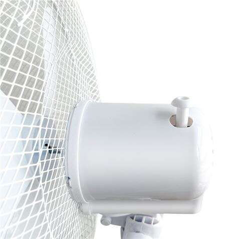 Ventilador de Pé Muvip 45W com 3 Pás - 3 Velocidades - Altura e Inclinação Ajustáveis ​​​​- Base Reforçada - Branco