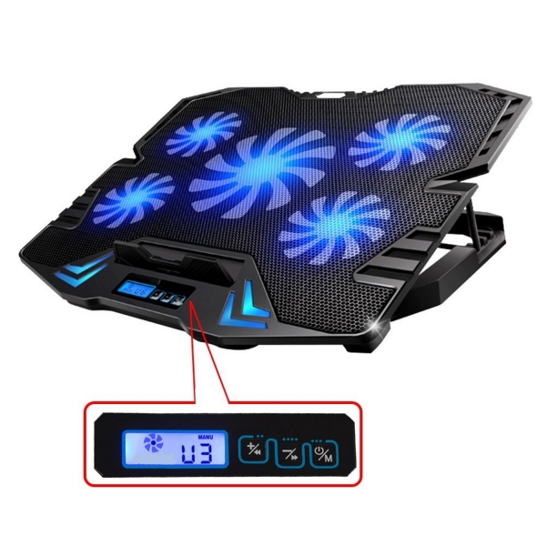 Suporte para portátil Ewent - 5 ventoinhas silenciosas até 17