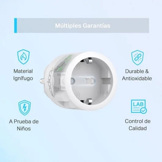 TP-Link Tapo P115 Mini Smart Wi-Fi Plug - Monitor de Energia - Ideal para Filtros de Linha - Temporizador - Controlo por Voz