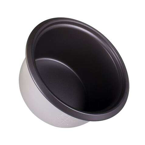 Panela elétrica de arroz Muvip - Capacidade de 2,8 litros - Potência de 1000 W - Corpo em aço inoxidável - Recipiente antiaderente - Tampa de vidro - Acessórios incluídos - Cor cinzenta