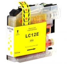 Brother Lc12ey		Amarelo Alta Capacidade Compativel 