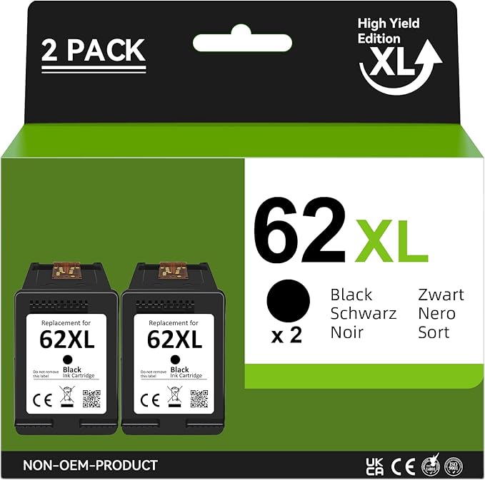 Pack 2 LA62XL Preto Compativel