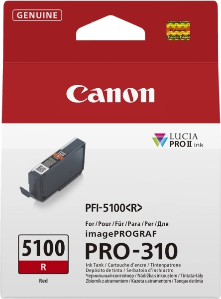 Canon PFI5100 Vermelho - PFI5100R/ 6958C001