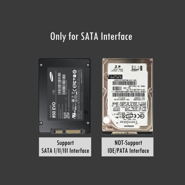 Caixa externa Ewent USB 3.2 - Instalação sem ferramentas - Plug and Play - SATA 2,5