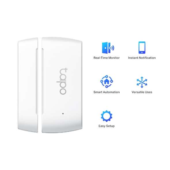 TP-Link Sensor de contacto inteligente Tapo T110 - Proteção contra roubo - Notificações instantâneas - Fácil instalação