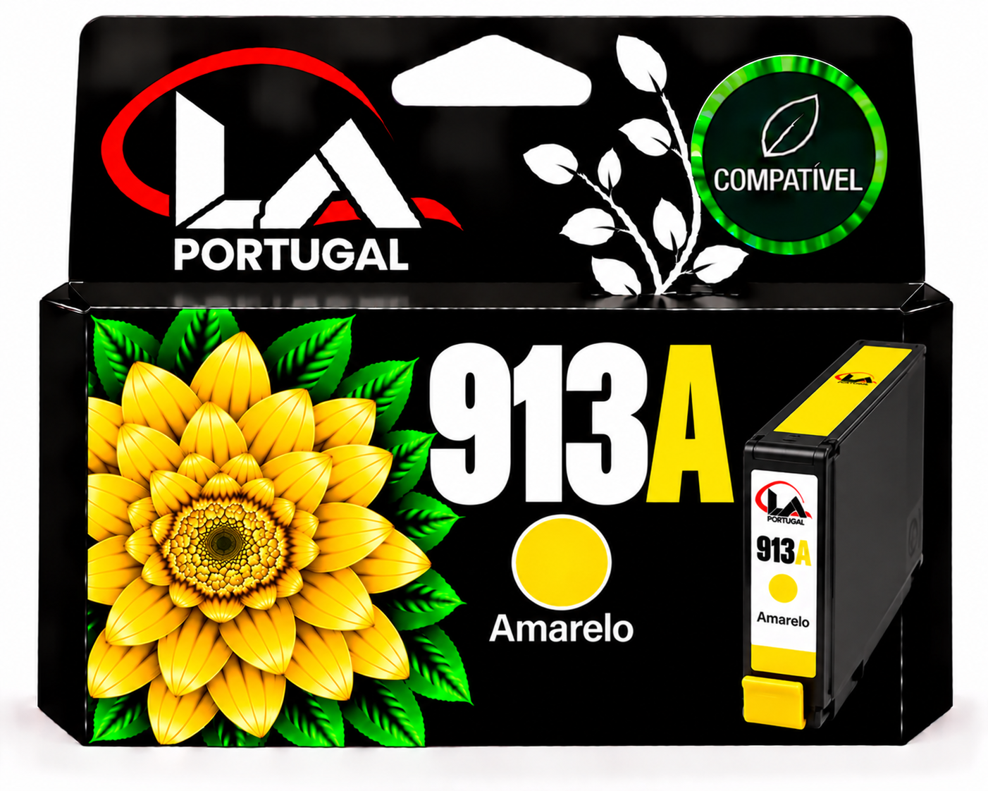 TINTEIRO COMPATIVEL COM HP 913A - AMARELO