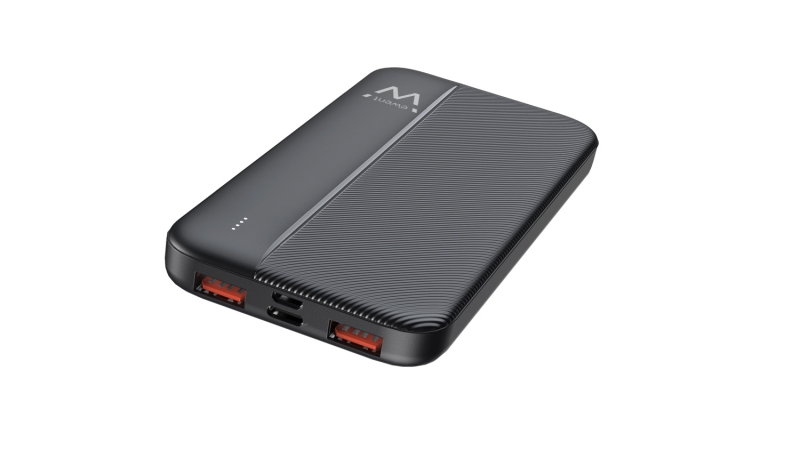 Powerbank Ewent EW1161 10000mAH 22,5W PD e QC - USB-A, USB-C - Cor Preto