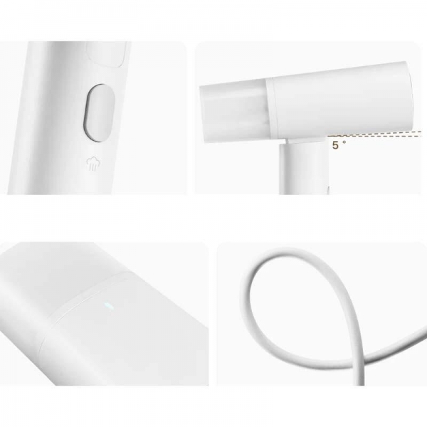 Xiaomi Mini Vaporizador de Roupa 1300 W - Leve e Dobrável - Painel em Alumínio com Revestimento Cerâmico - Branco