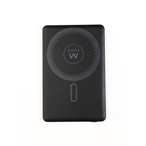 Powerbank Ewent EW1160 Magsafe 5000mAH 20W PD e QC - USB-C - Cor Preto