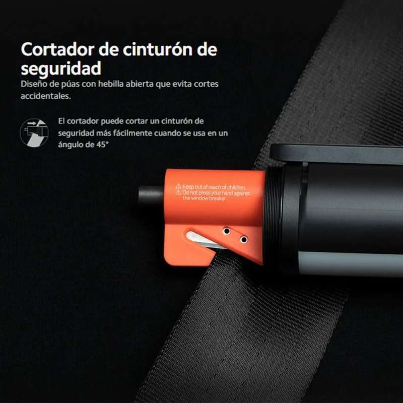 Lanterna Xiaomi Lanterna Multifunções 1000 Lumens - Fixação Magnética - Cortador de Cinto de Segurança e Interruptor de Quebra Janela - Bateria 3100mAh - Cor Preto
