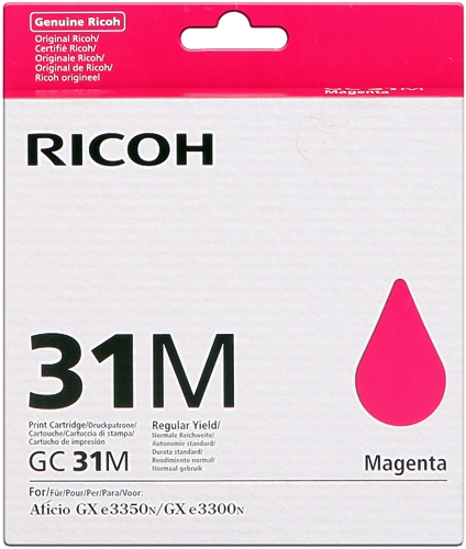 Ricoh GC31M Magenta Gel 