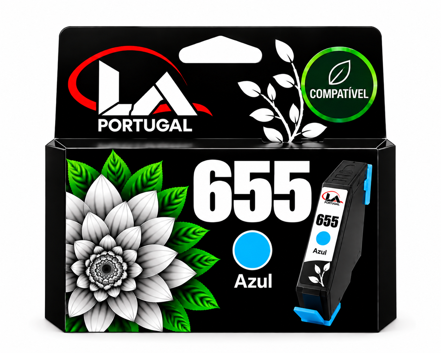 TINTEIRO COMPATIVEL COM HP 655  - AZUL  