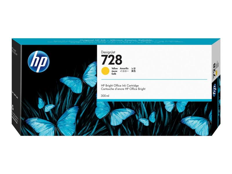 HP728 - Hpf9k15a Amarelo - 300ml