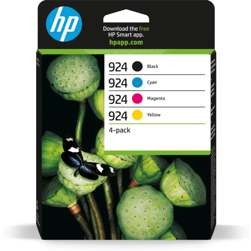 HP924 Pack de 4 Tinteiros - 6C3Z1NE
