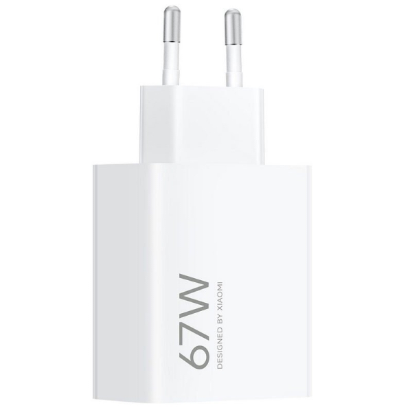 Carregador de parede Xiaomi HyperCharge 67W QC3.0 - USB-A - Carregamento rápido - Branco