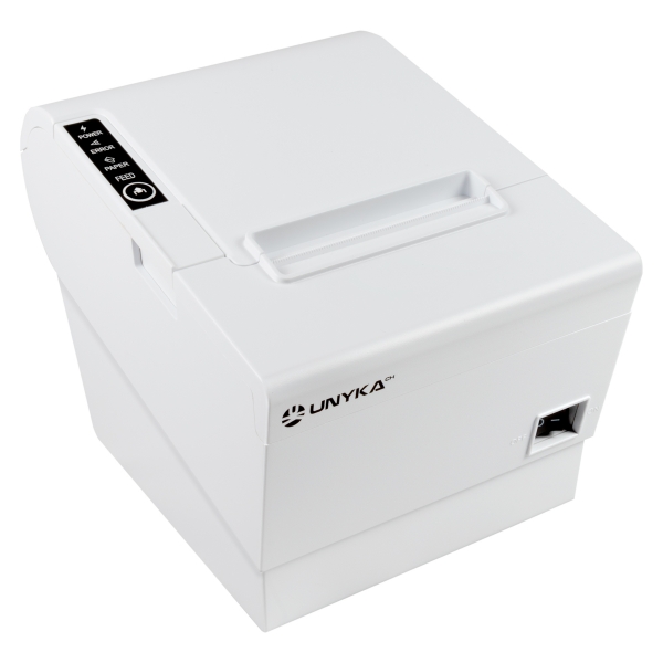 Unykach POS5 White Impressora Termica de Recibos - Velocidade 230mm/s - USB, RJ-45, RJ-12 y RJ11