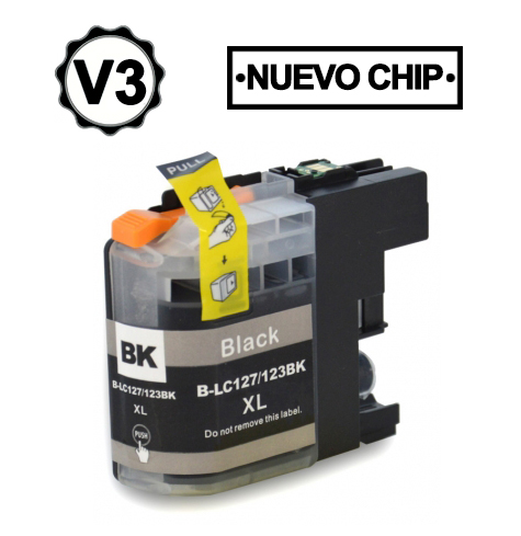 Brother Lc127 Xl Preto Compativel 
