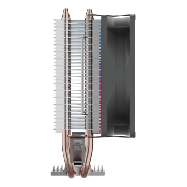 Cooler para CPU Unycool H20 ARGB - Universal para várias tomadas - Ventoinha de 90 mm - Iluminação ARGB - Preto