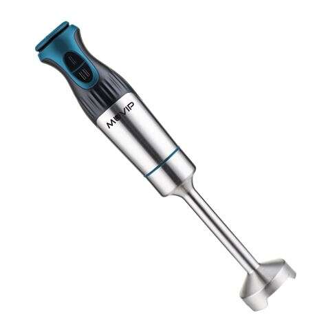 Batedeira Manual Muvip 1200W Aço Inox + Acessórios - 2 Velocidades - Controlo de Velocidade - Corpo em Aço Inox