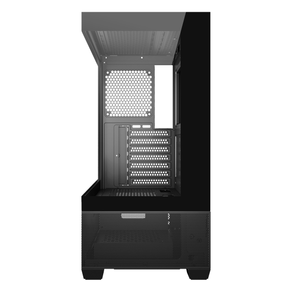 Caixa Unykach Revelat Preto ATX, Micro ATX e ITX - Painéis frontal e lateral em vidro temperado - Baias para unidades de 3,5