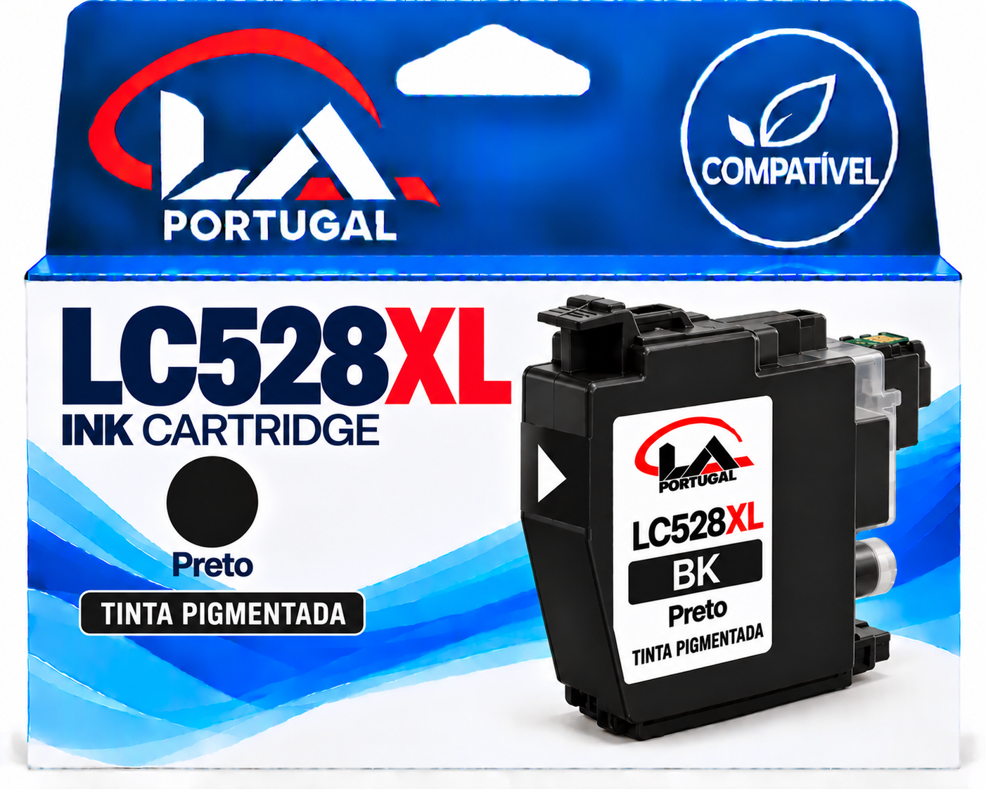 Brother LC528XL Preto  de Tinta Pigmentada Generico 