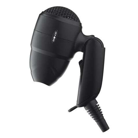 Secador de cabelo de viagem Muvip 1200 W - Dobrável - Motor DC - 2 velocidades - Gancho para pendurar