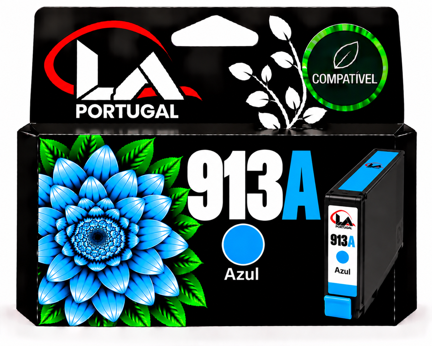 TINTEIRO COMPATIVELCOM  HP 913A - AZUL 