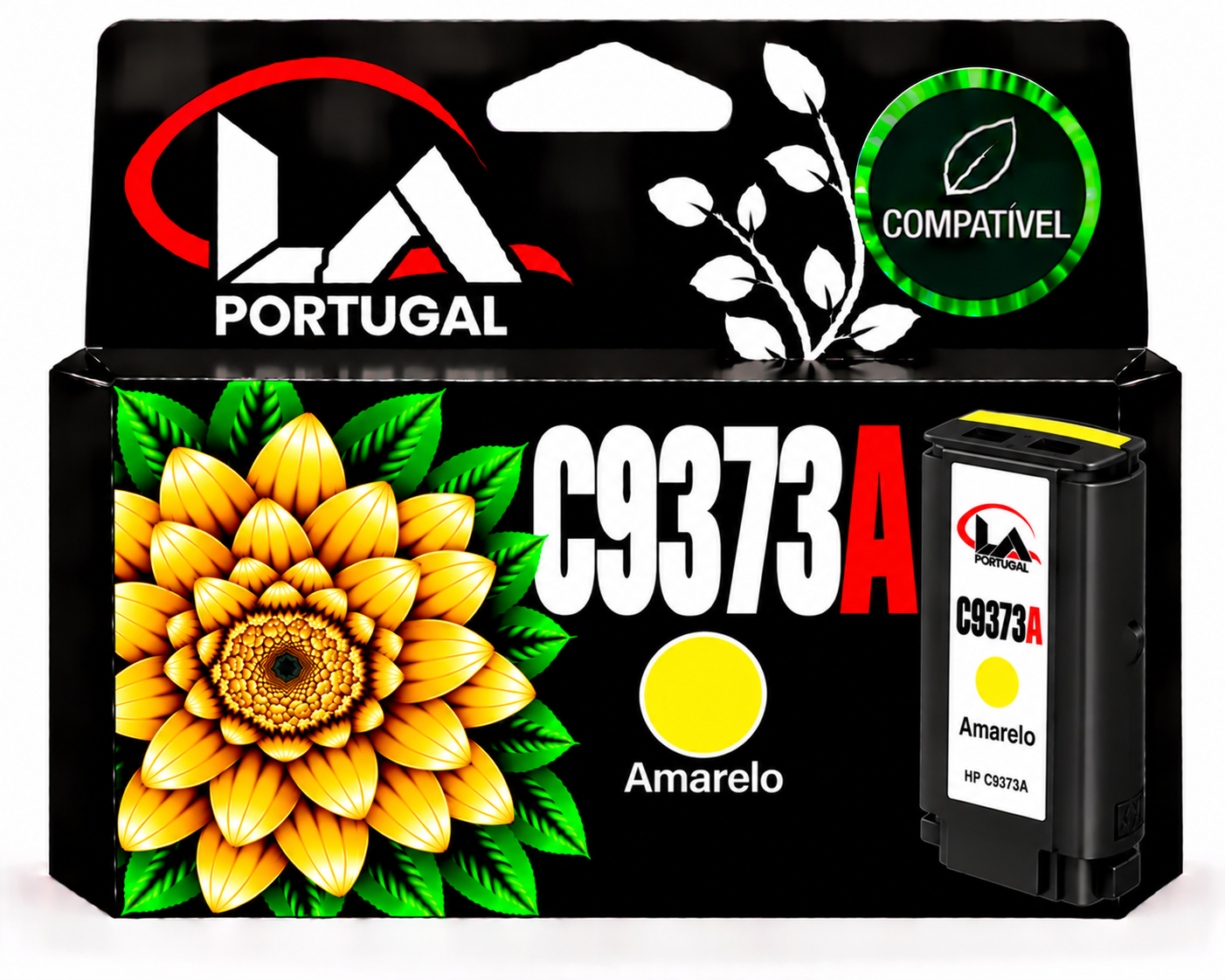TINTEIRO COMPATIVEL COM HP 72 - AMARELO - (HPC9373A)