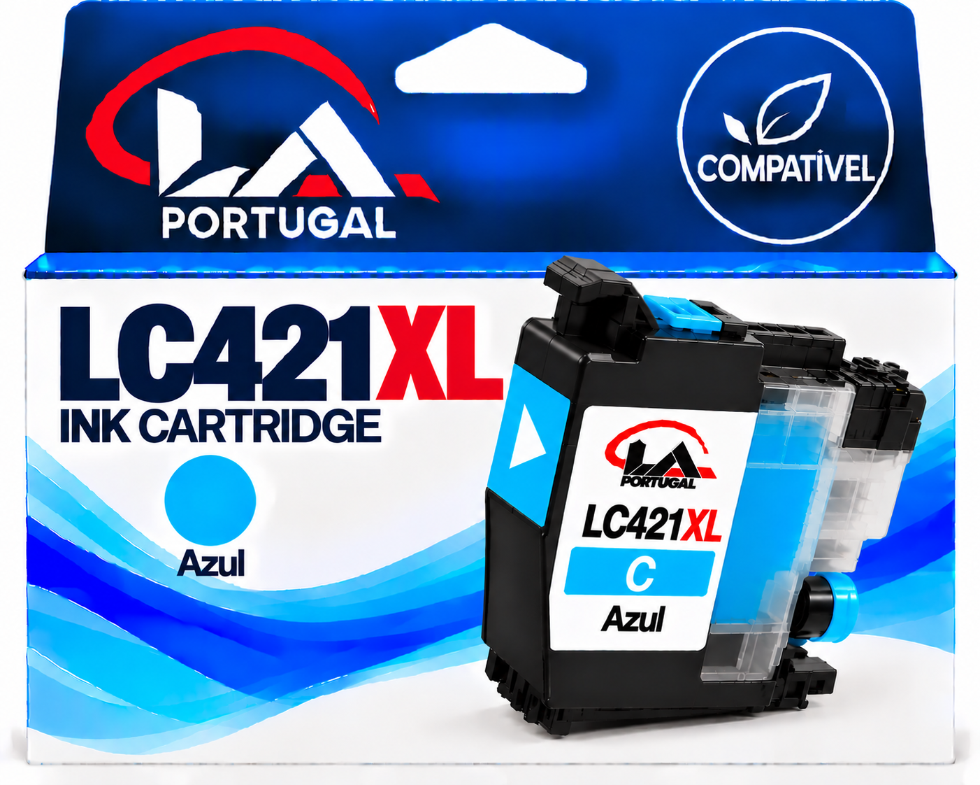 BROTHER LC421XL - AZUL COMPATIVEL 