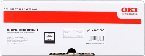 Oki C310/ C330/ C510/ C530 Preto 