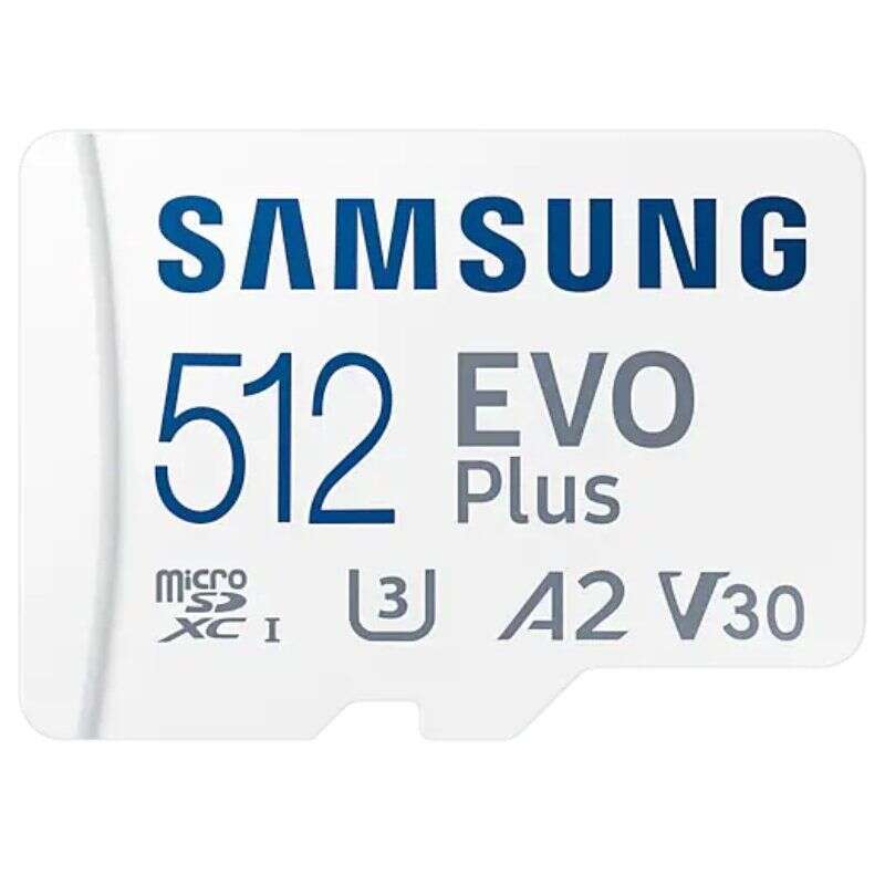 Cartão Samsung EVO Plus Micro SDXC 512 GB UHS-I U3 V30